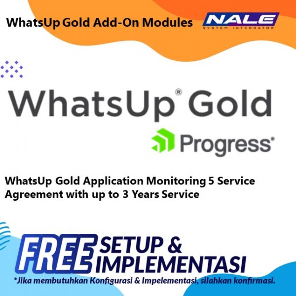 WhatsUp Gold Application Monitoring 5 Service Agreement with up to 3 Years Service
