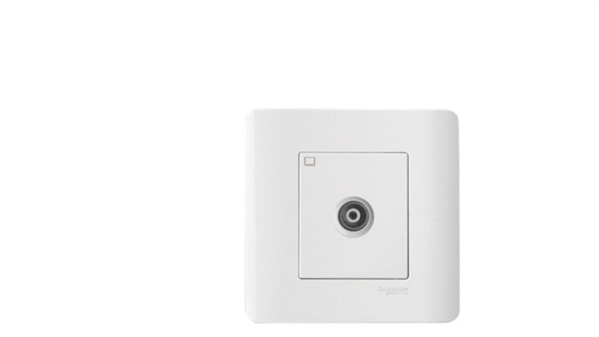 38 OUTLET TV ZENCELO SCHNEIDER E8431TVM_WE 1G WHITE - Gambar 1