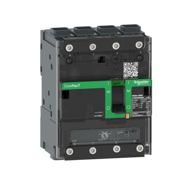 Schneider ComPacT NSXm 160E, 16kA/415VAC, 4 kutub 3D (C12E6TM160L)