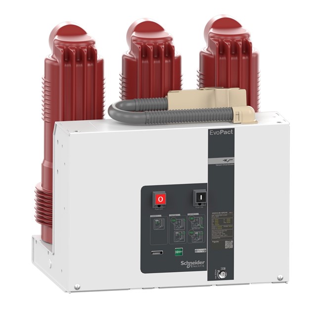 HVE242506E210F Circuit Breaker Schneider EvoPact HVX embedded pole, VCB fix, 24kV, 31.5kA, 630A , 275mm - Gambar 1